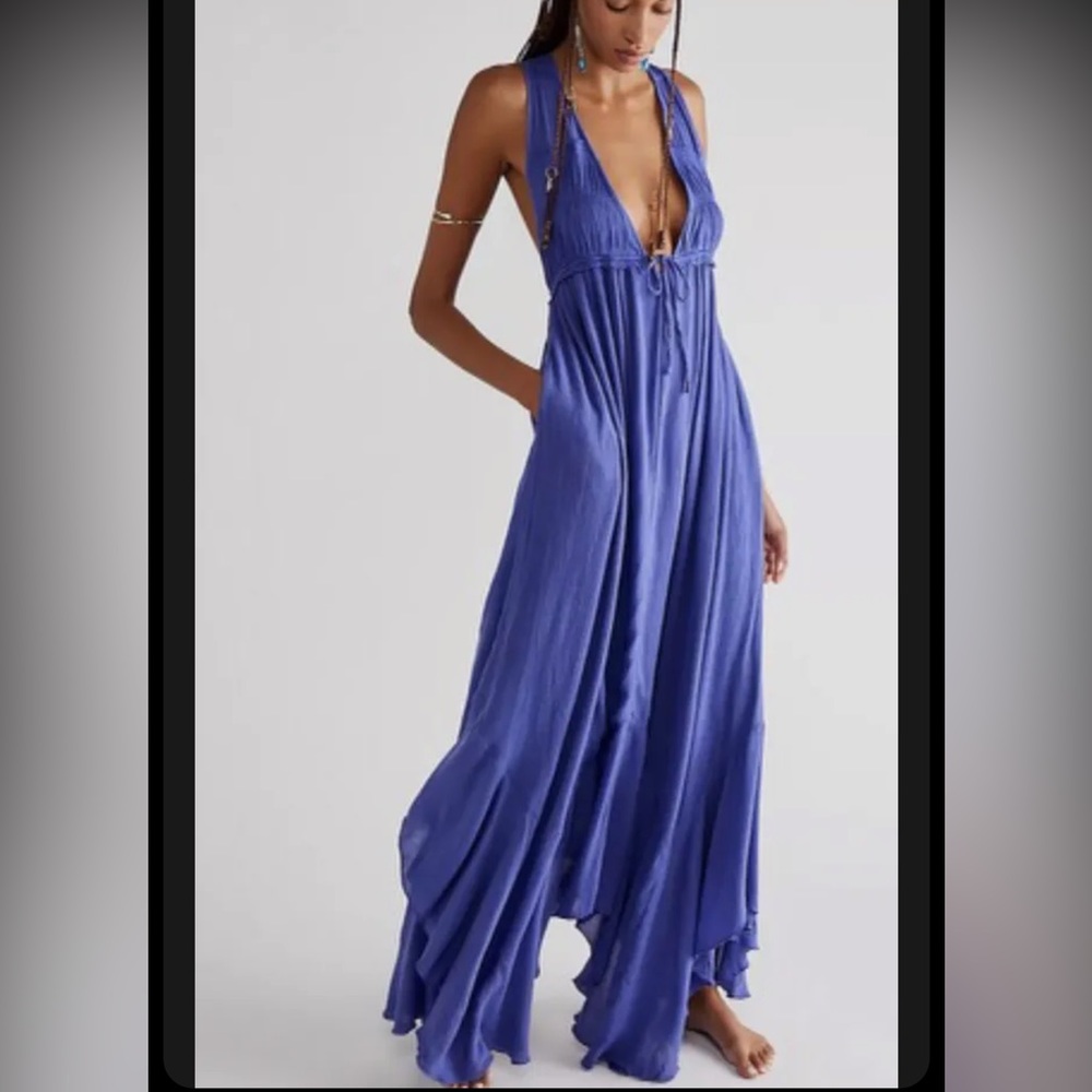 Free People Endless Summer Showstopper Halter Maxi Dress